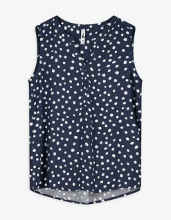 Top - donkerblauw