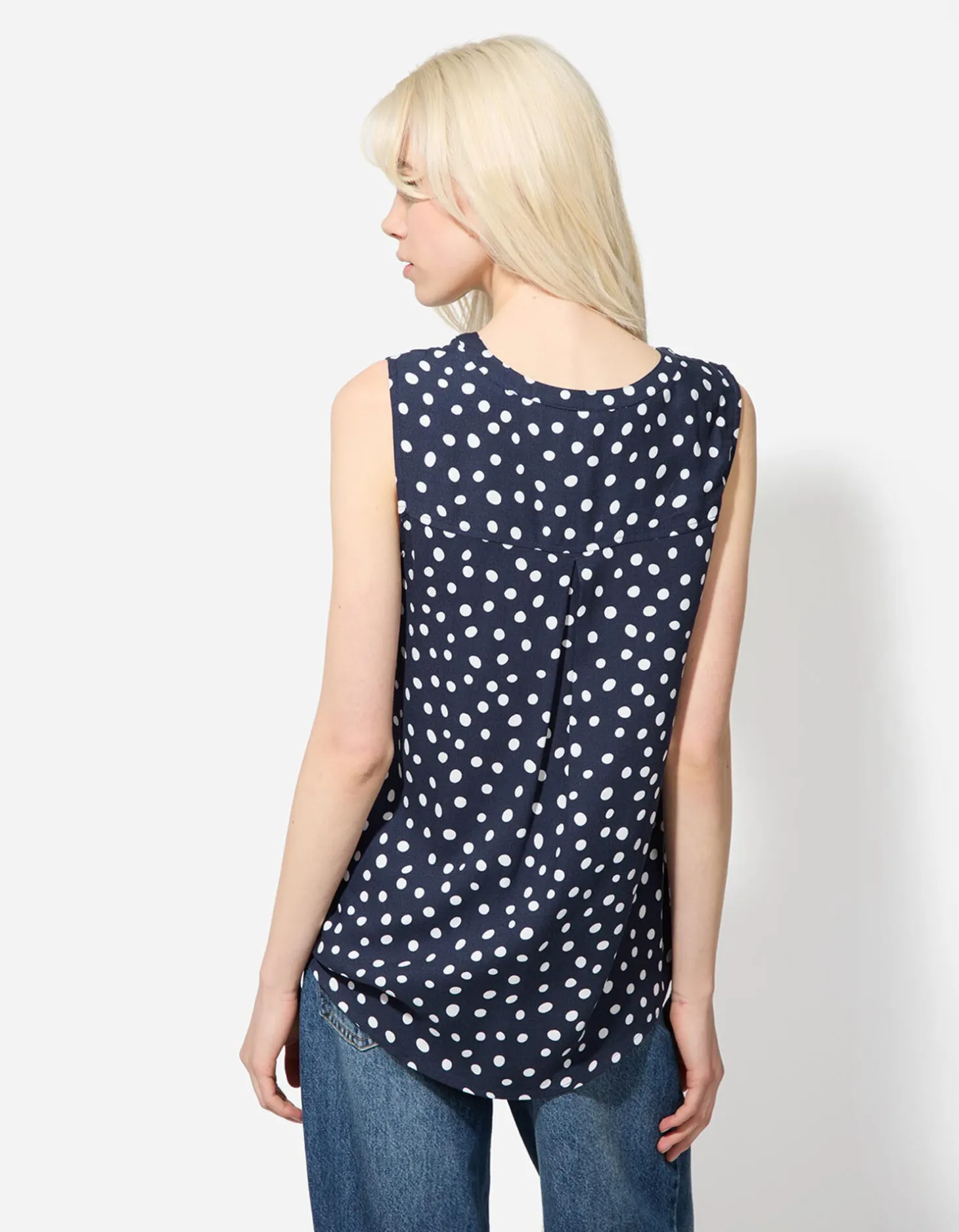 Top - donkerblauw