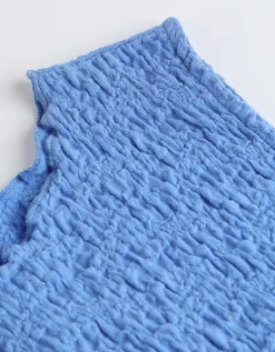 Top - Gekreukte look - blauw