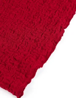 Top - Gekreukte look - donkerrood