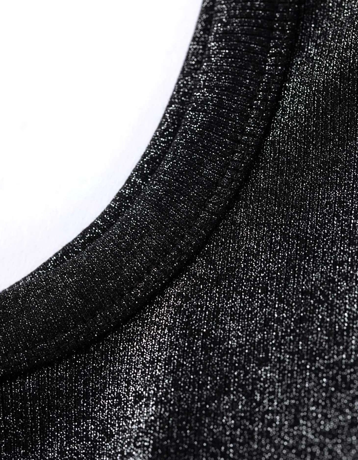 Top - Glitterprint - zwart