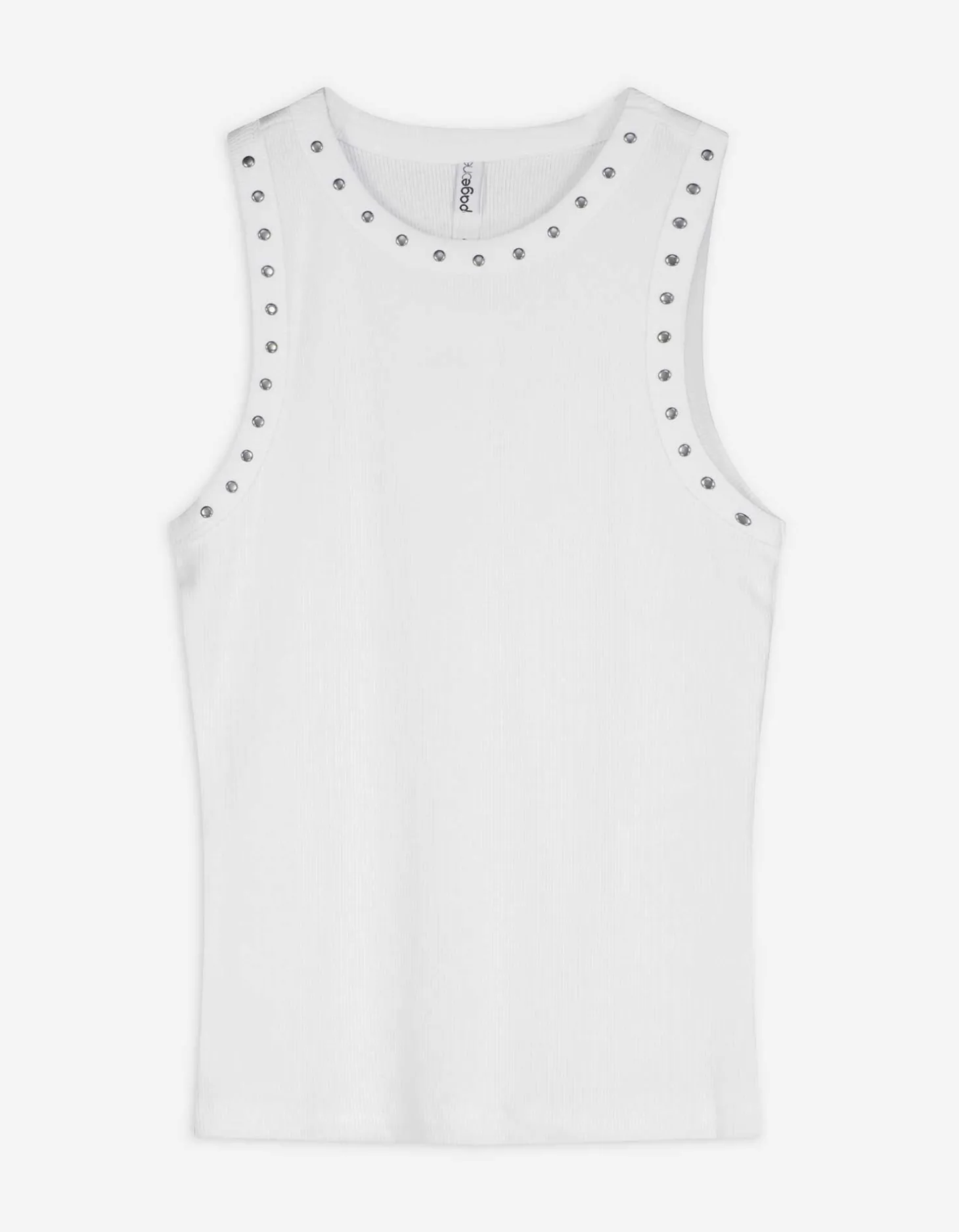 Top - Met studs - wit