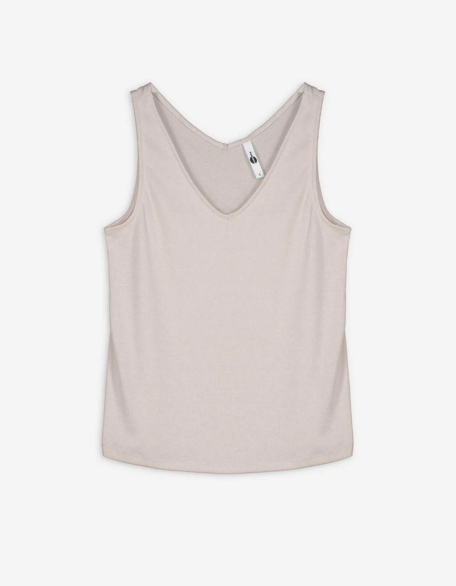 Top - Metallic details - beige