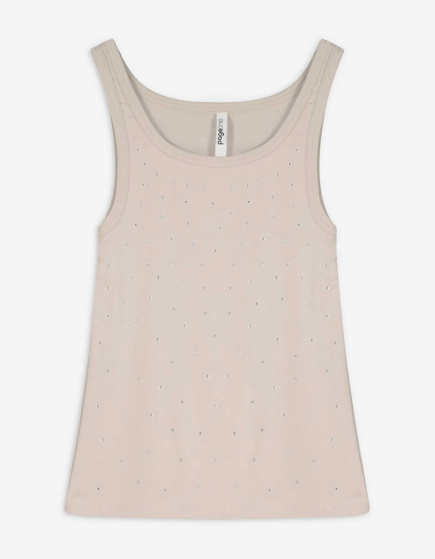 Top - Siersteentjes - beige