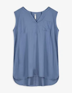 Top - Viscose - lichtblauw