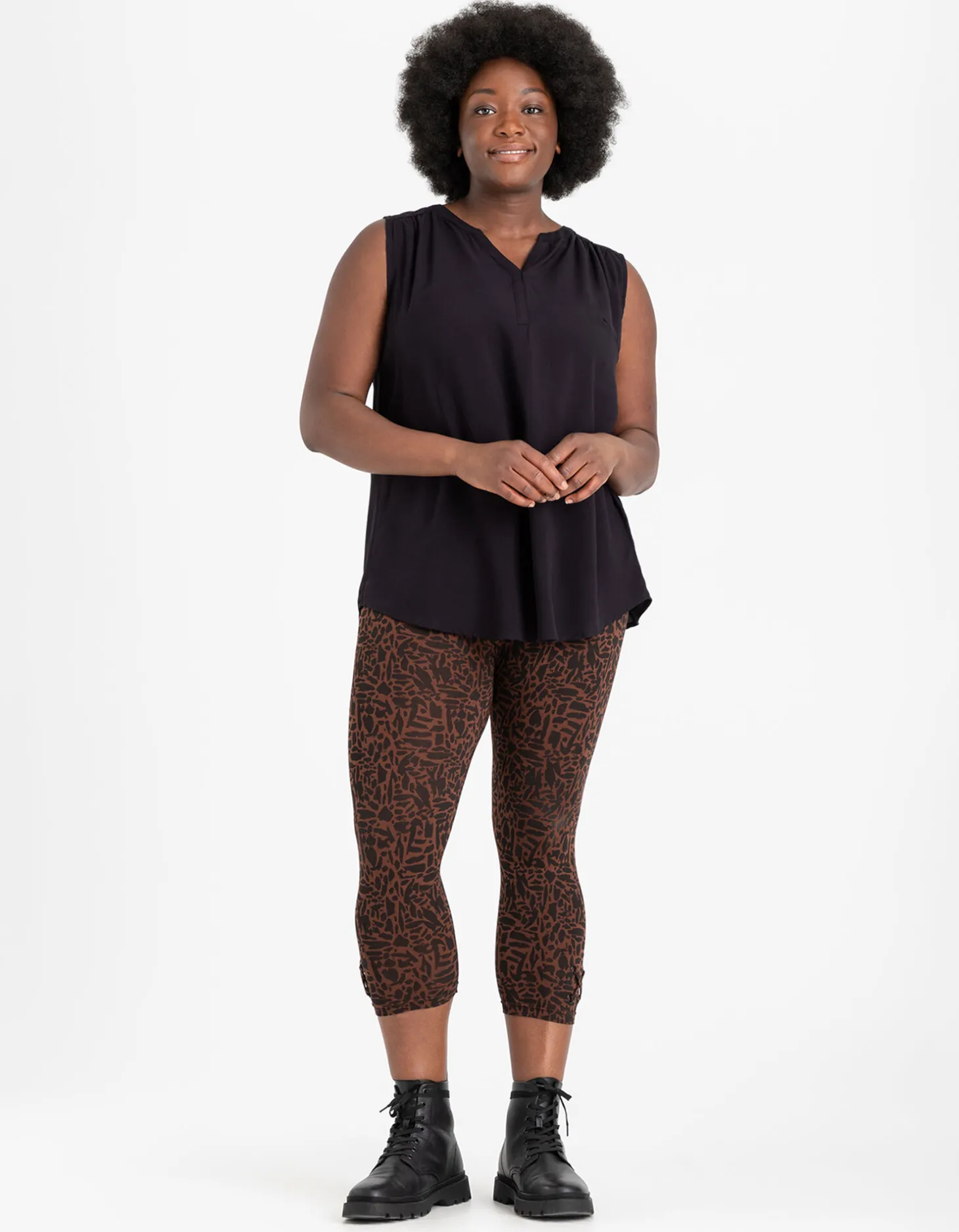 Top - Viscose - zwart