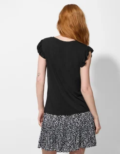 Top - Viscose - zwart