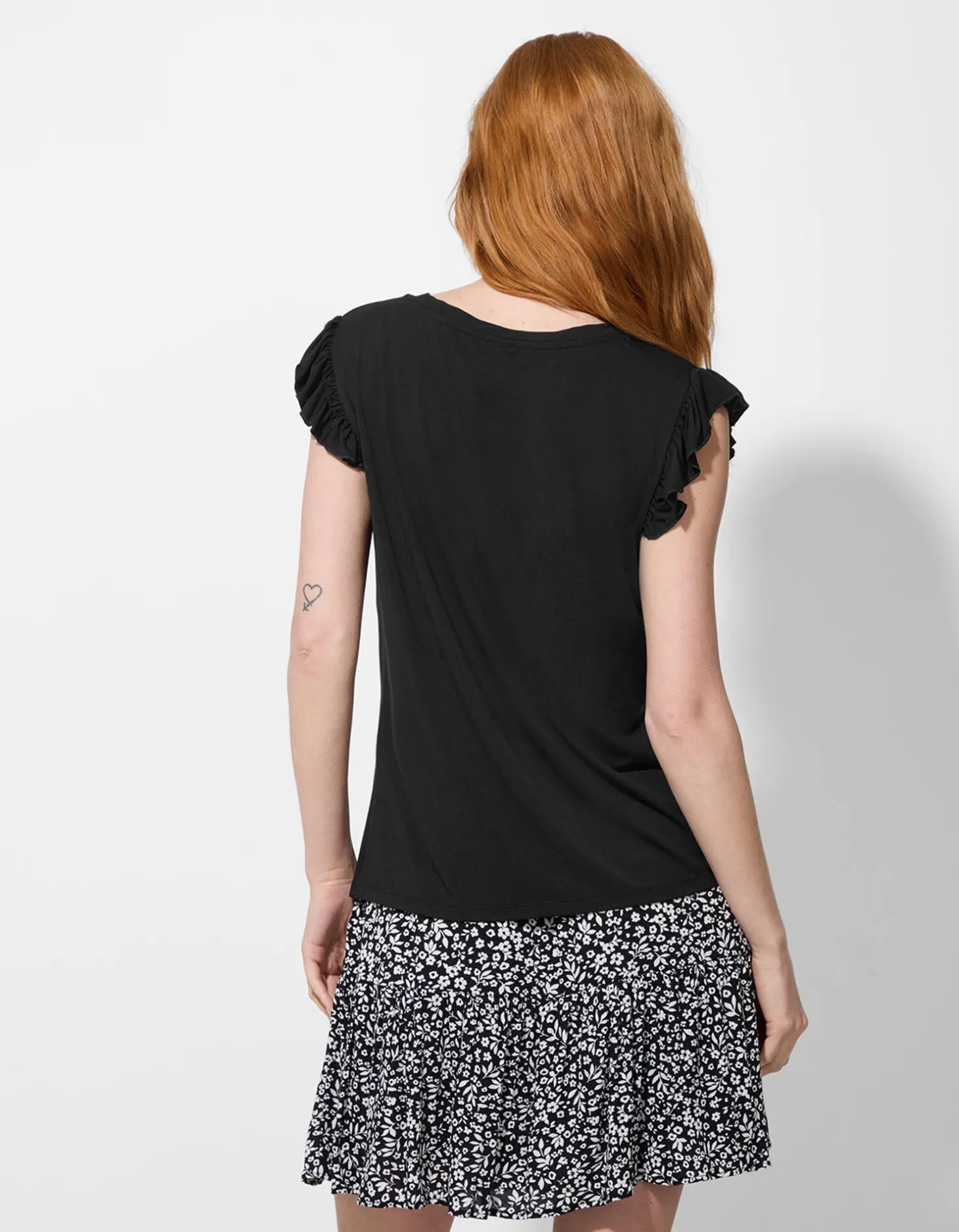 Top - Viscose - zwart