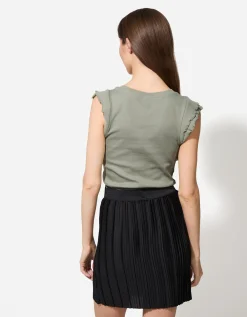 Top - Volants - lichtgroen