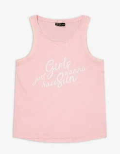 Top - Vooropdruk - roze