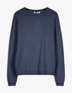 Trui - Katoen - donkerblauw