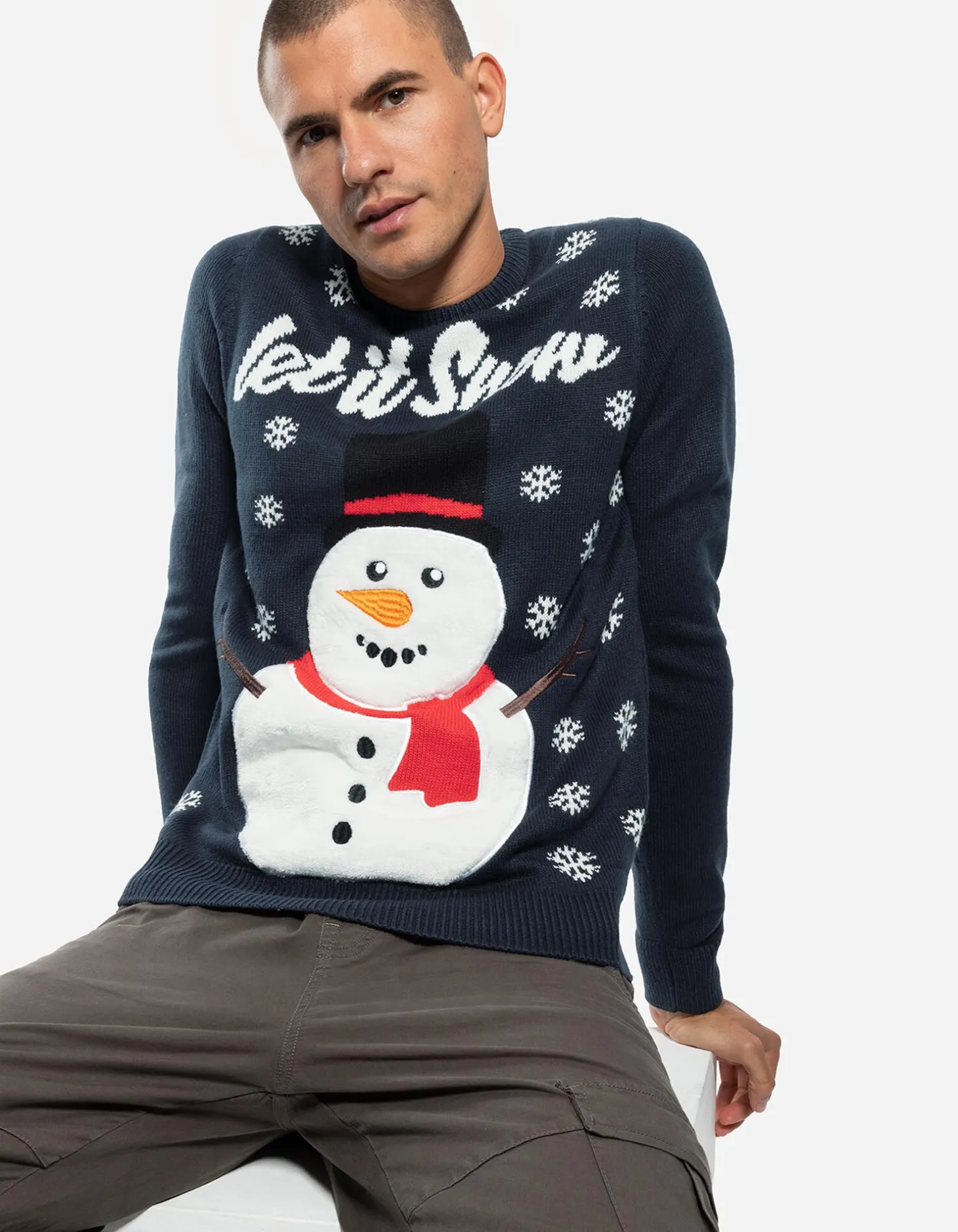 Trui - Kerst - donkerblauw