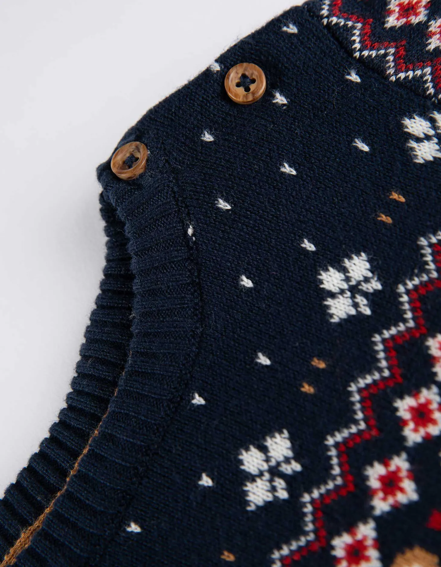 Trui - Knoopsluiting - donkerblauw