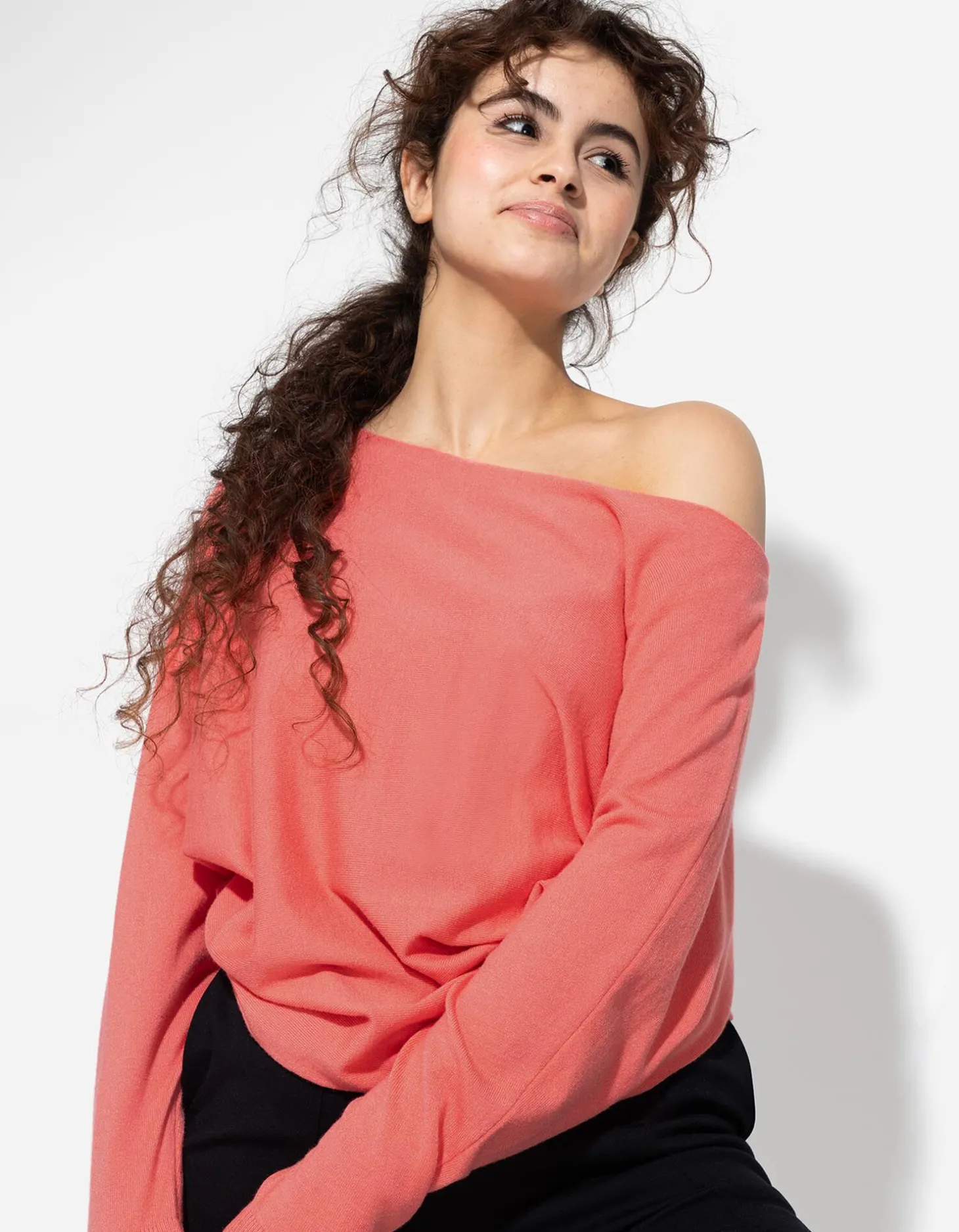 Trui - Oversized fit - lichtrood