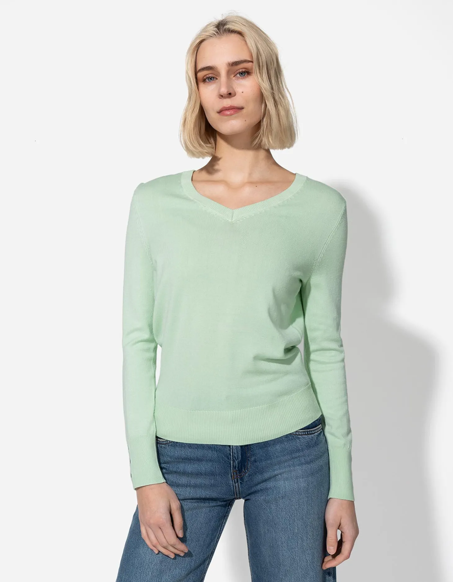 Trui - Sierknopen - groen