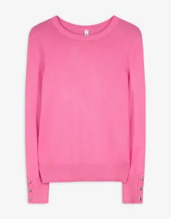 Trui - Sierknopen - pink