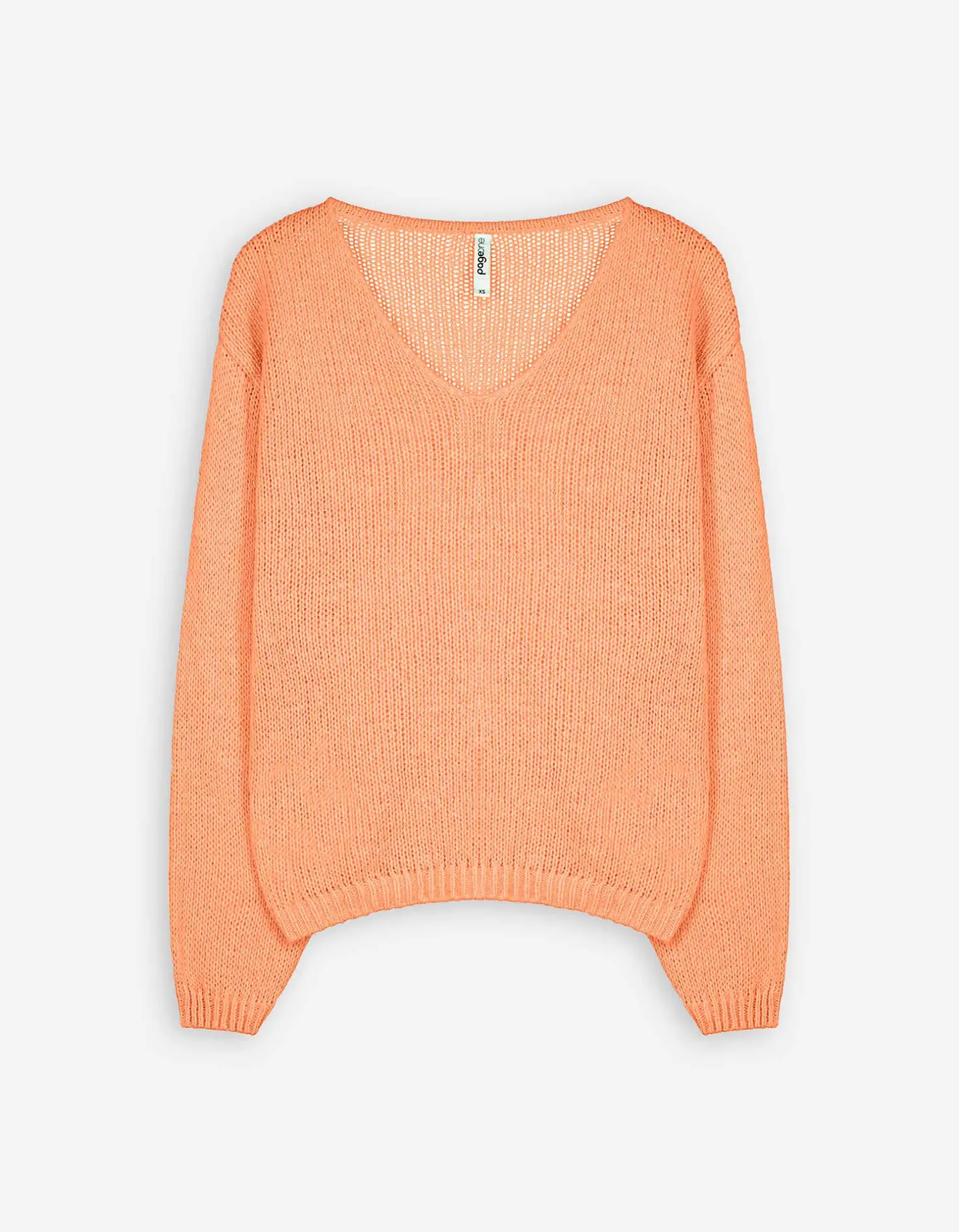 Trui - V-hals - oranje