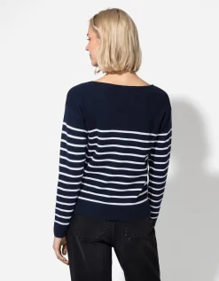 Trui - Viscosemix - donkerblauw