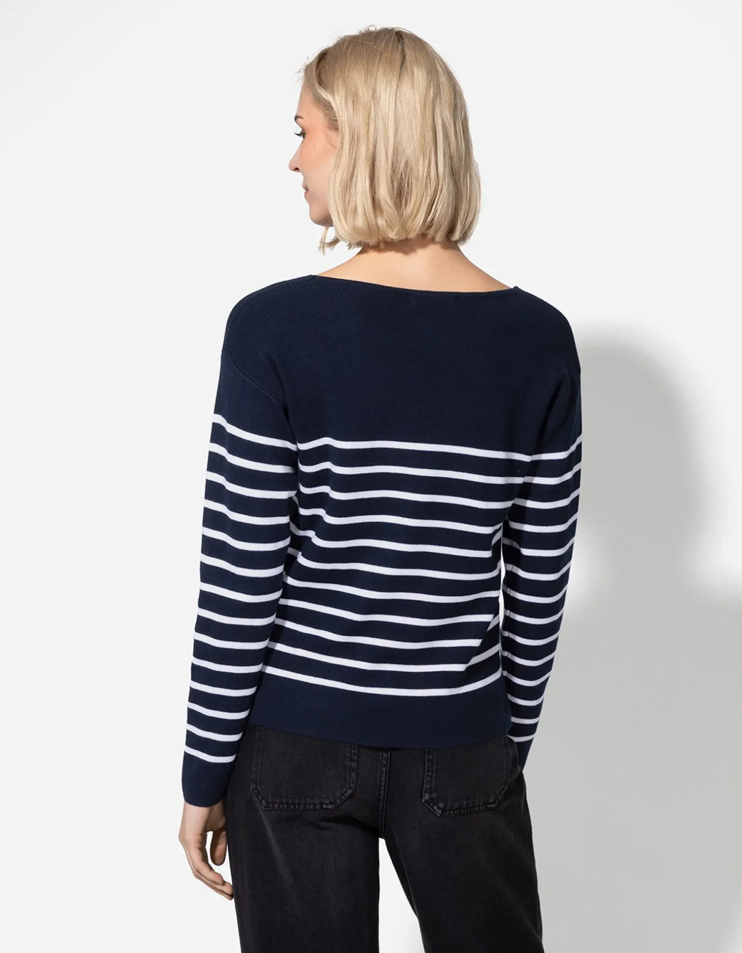 Trui - Viscosemix - donkerblauw