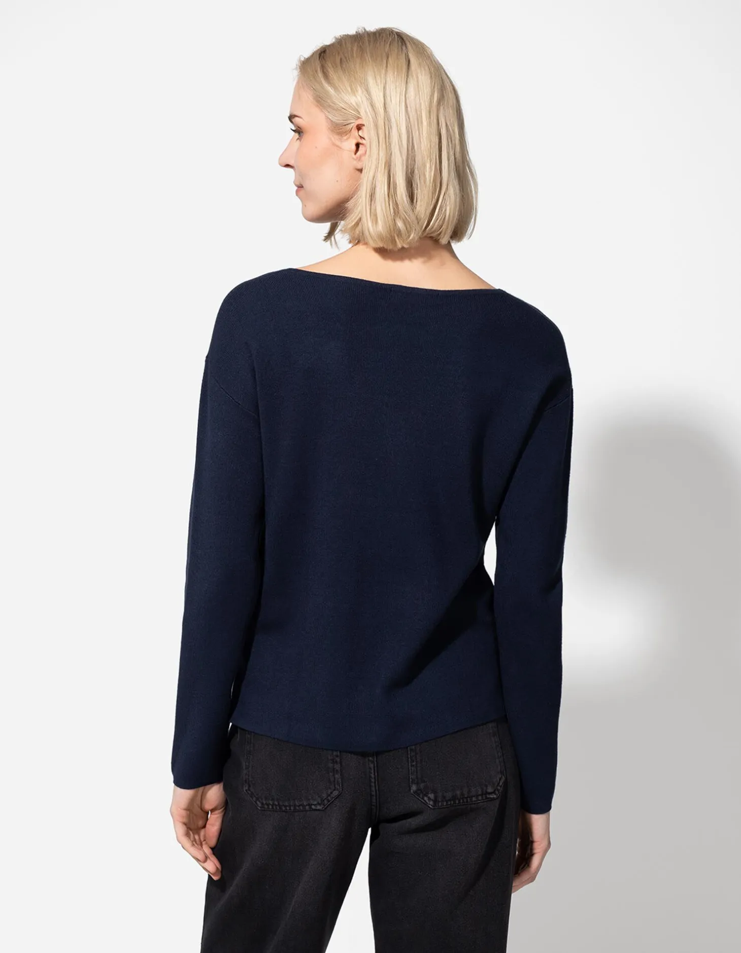 Trui - Viscosemix - donkerblauw