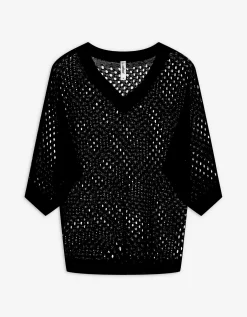 Trui - Vleermuismouwen - zwart
