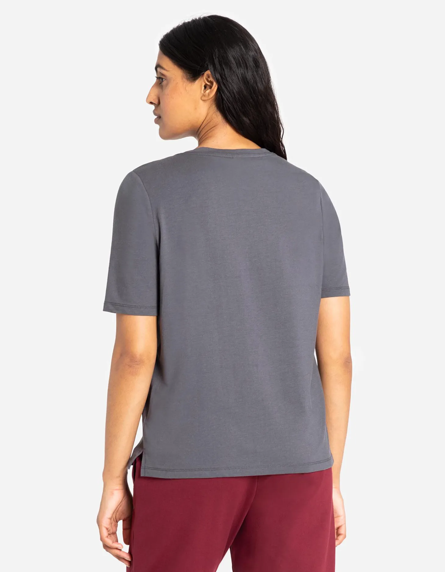 T-shirt - Borduursels - donkergrijs