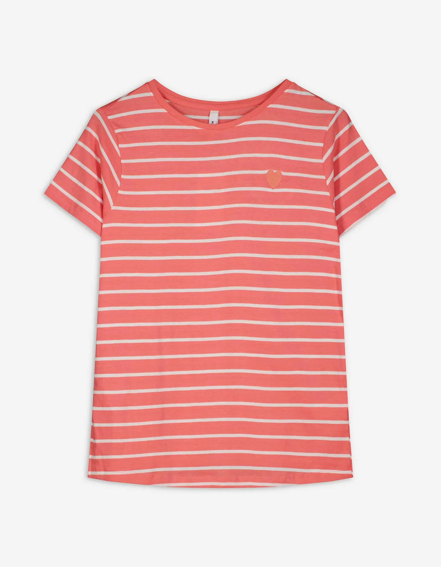 T-shirt - Borduursels - lichtrood
