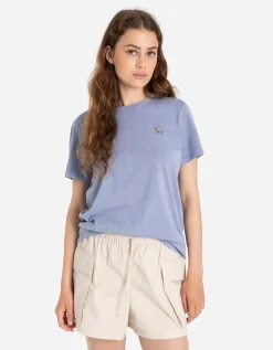T-shirt - Borduursels - lichtblauw