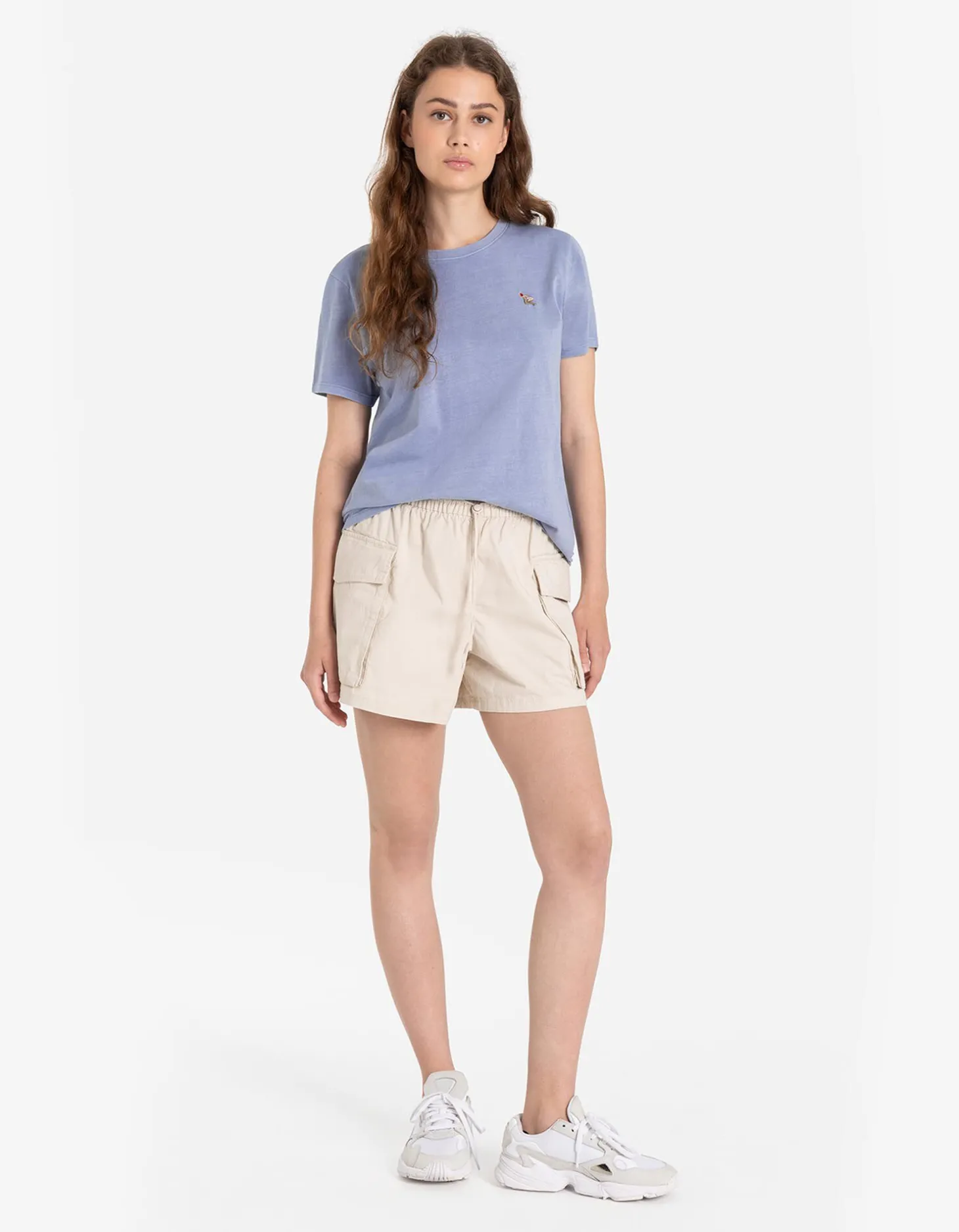 T-shirt - Borduursels - lichtblauw