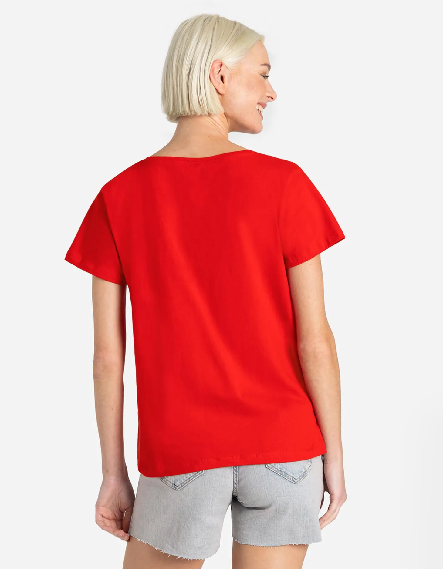 T-shirt - Borduursels - rood