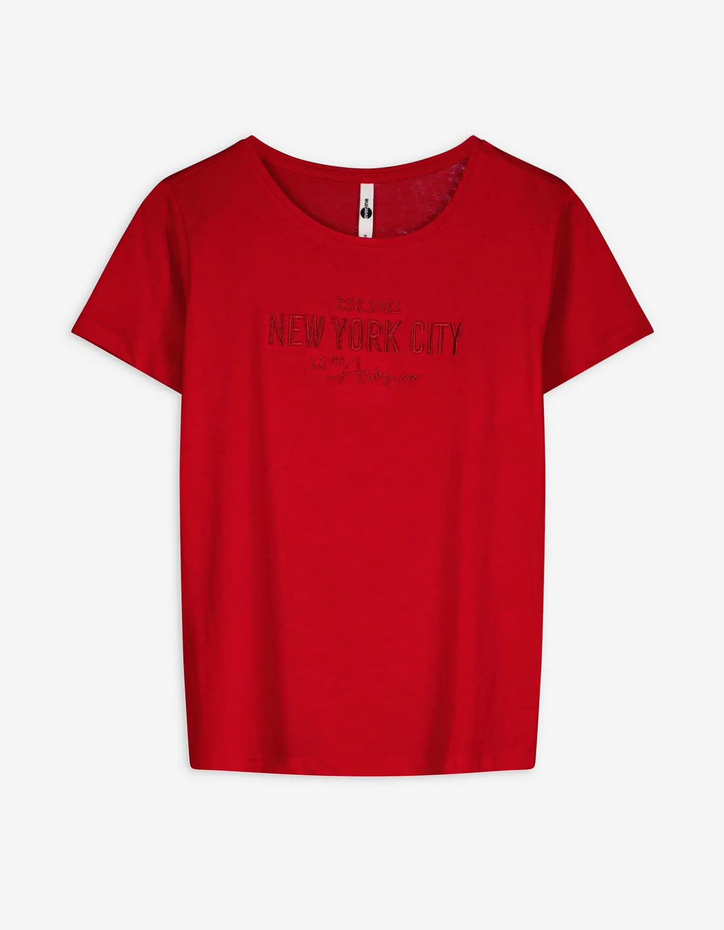 T-shirt - Borduursels - rood