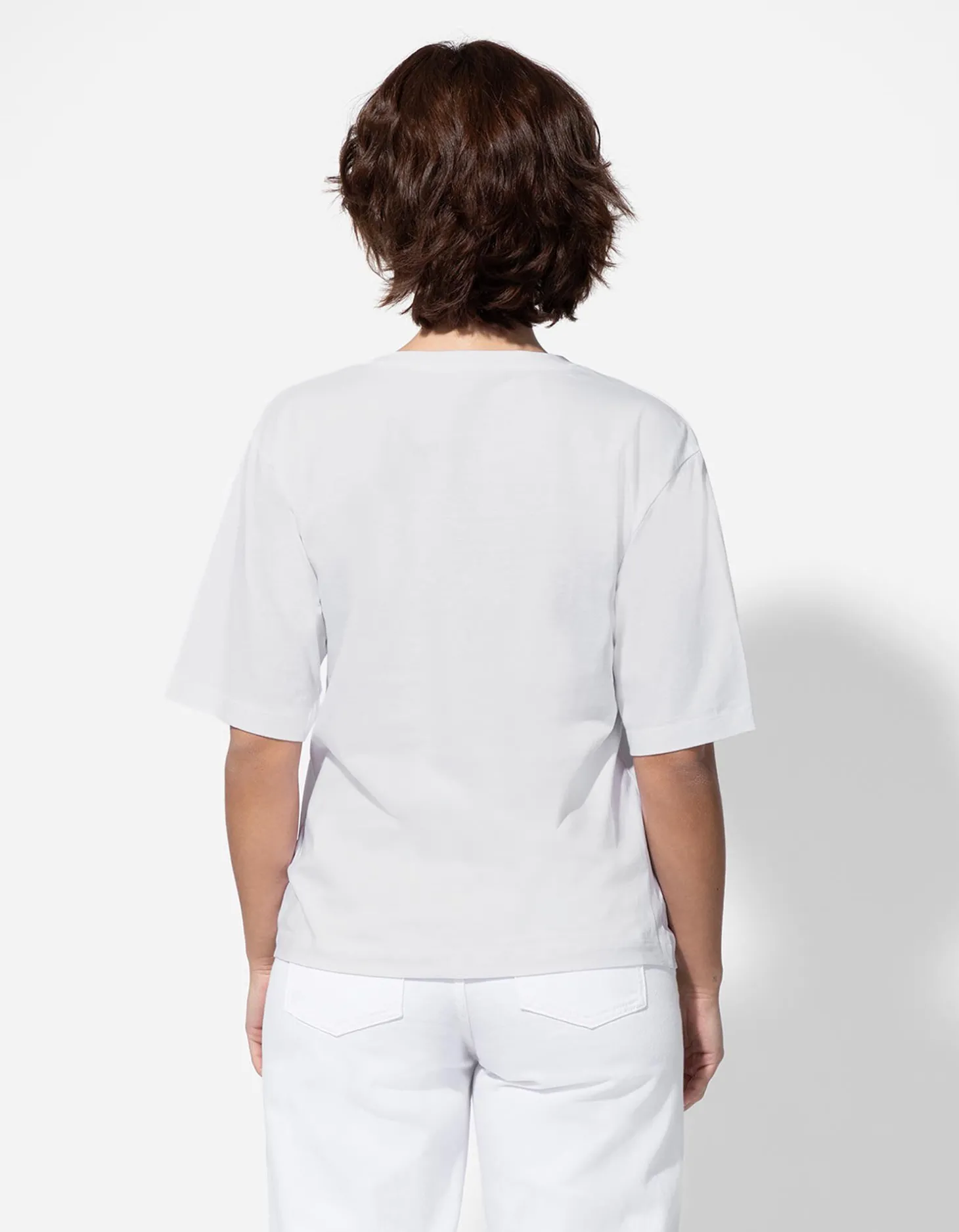 T-shirt - Borduursels - wit