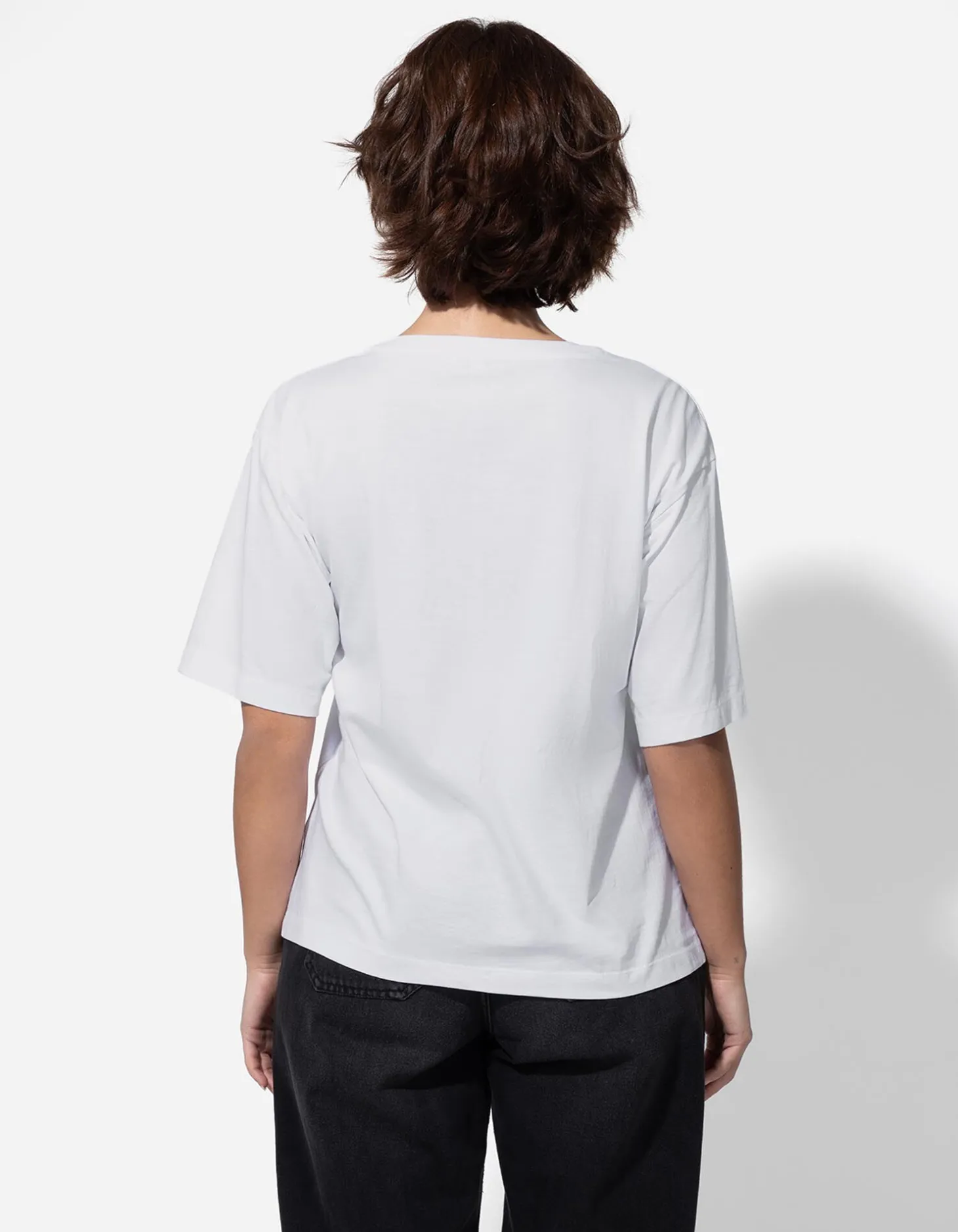 T-shirt - Borduursels - wit
