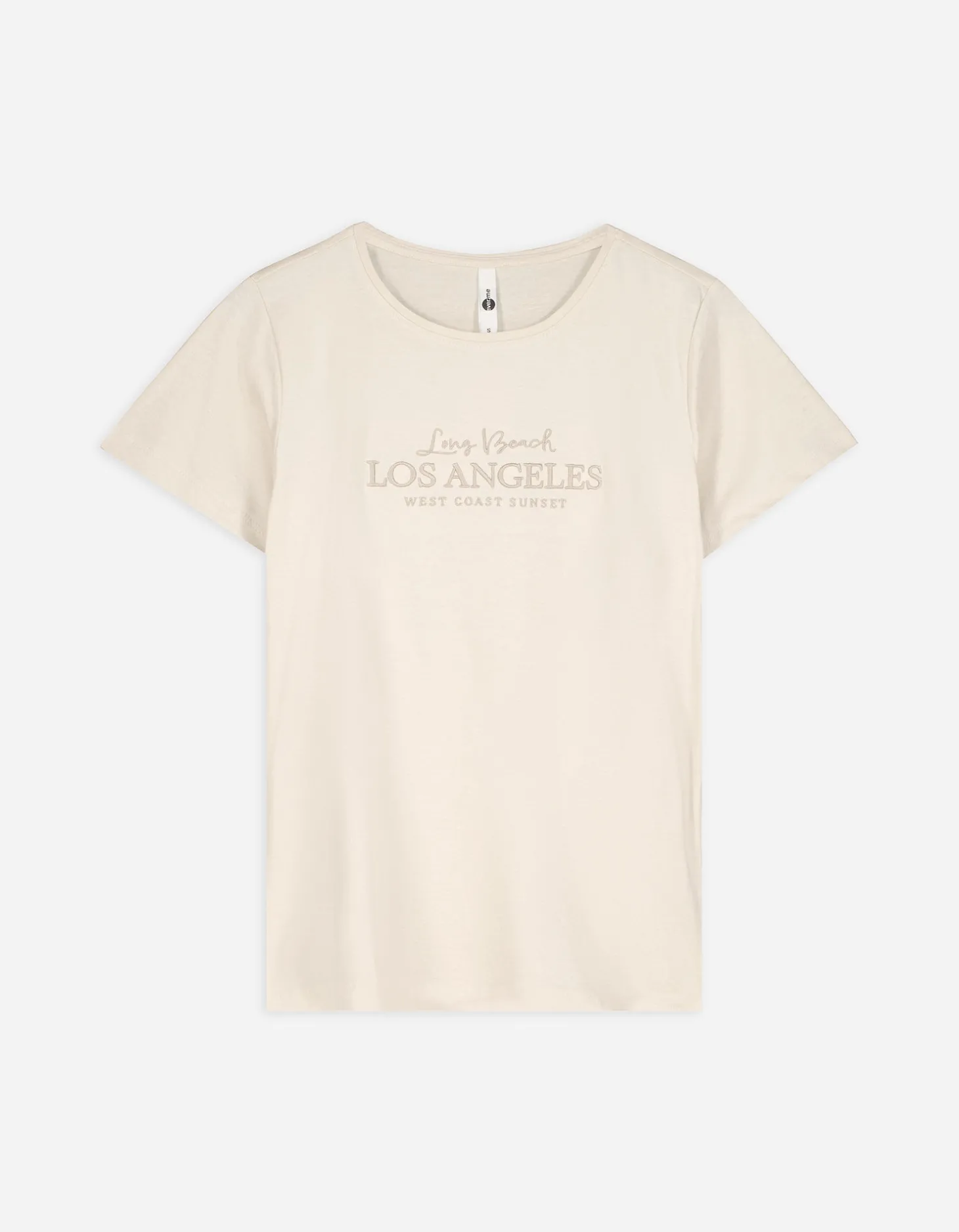T-shirt - Borduursels - wit