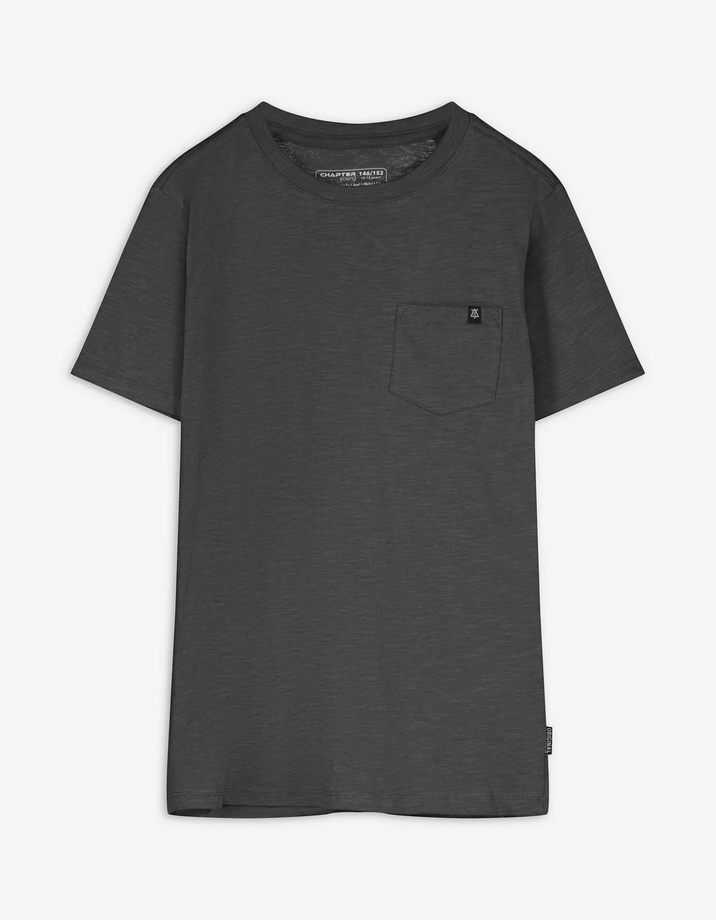 T-shirt - Borstzak - donkergrijs