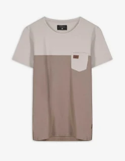 T-shirt - Borstzak - lichtbruin