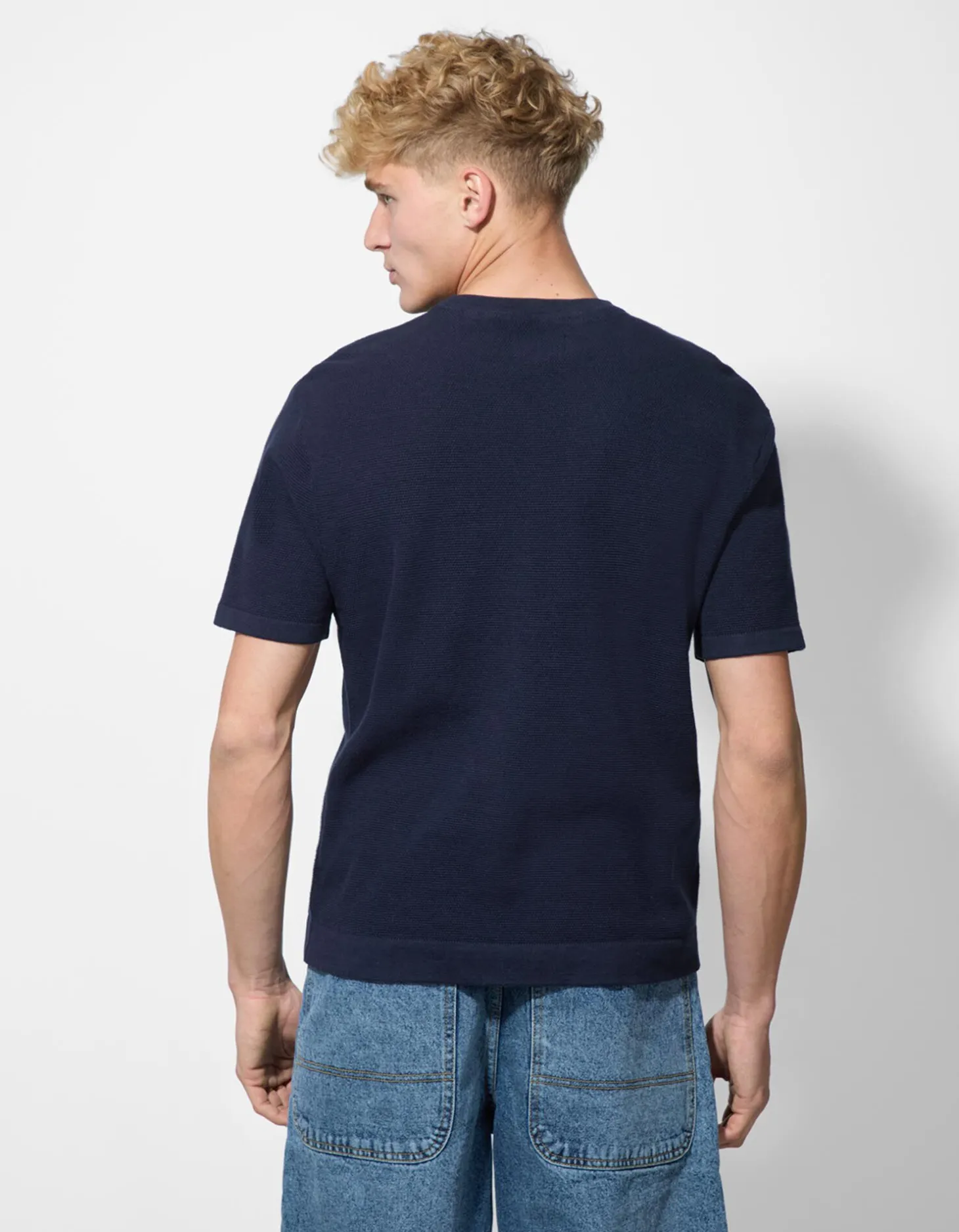 T-shirt - Breigoed - donkerblauw