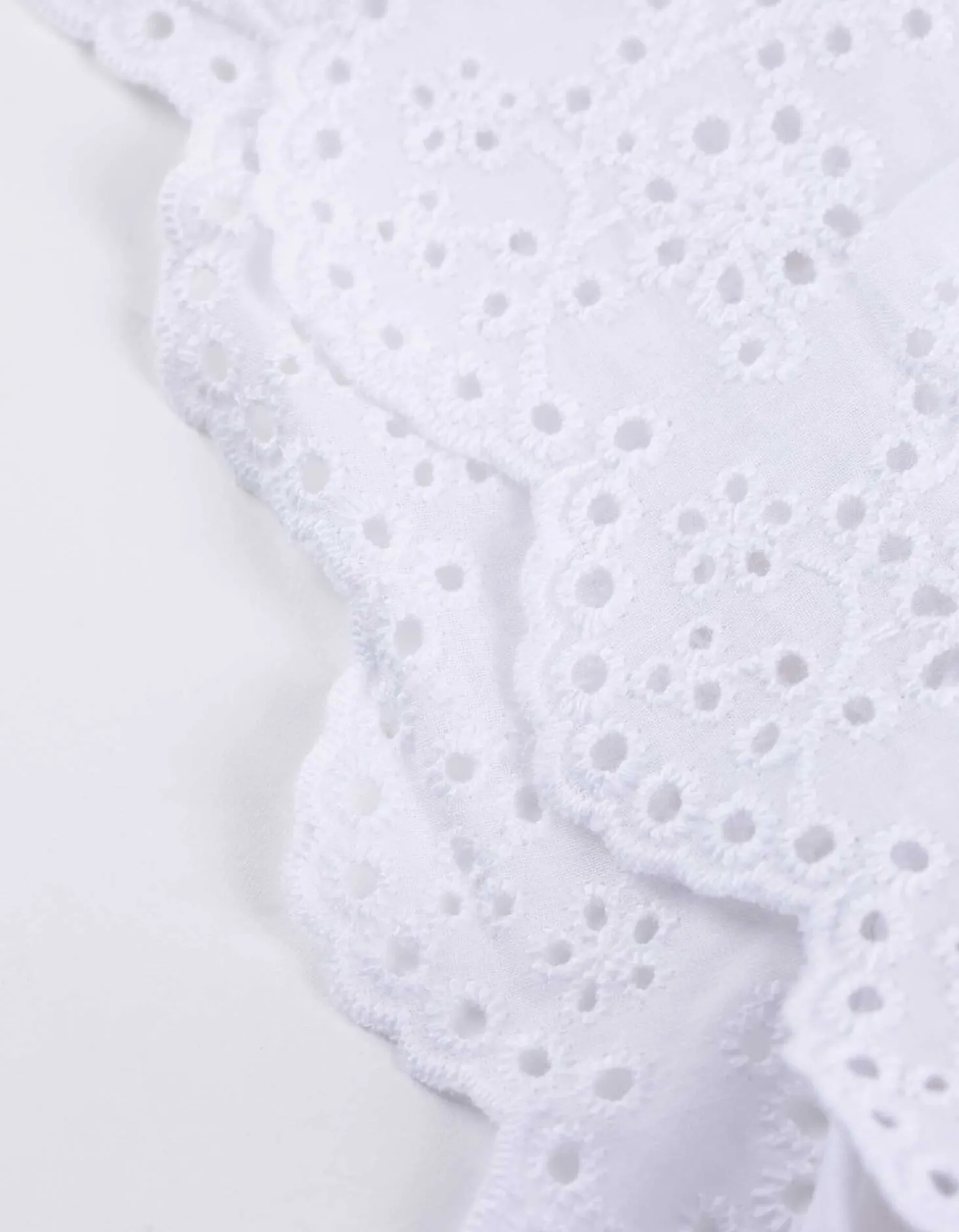 T-shirt - Broderie - wit