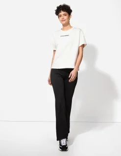 T-shirt - 3D-applicatie - wit