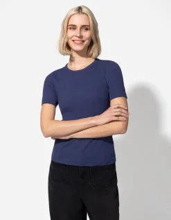 T-shirt - Effen - blauw