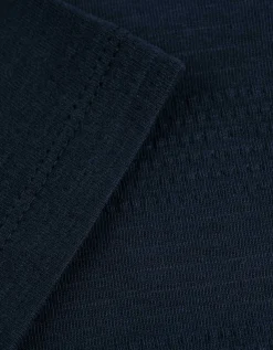 T-shirt - Effen - donkerblauw