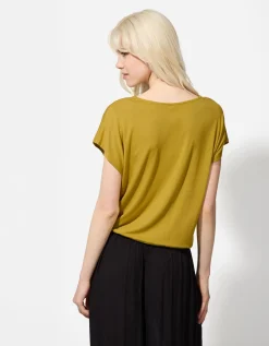 T-shirt - Effen - donkergroen