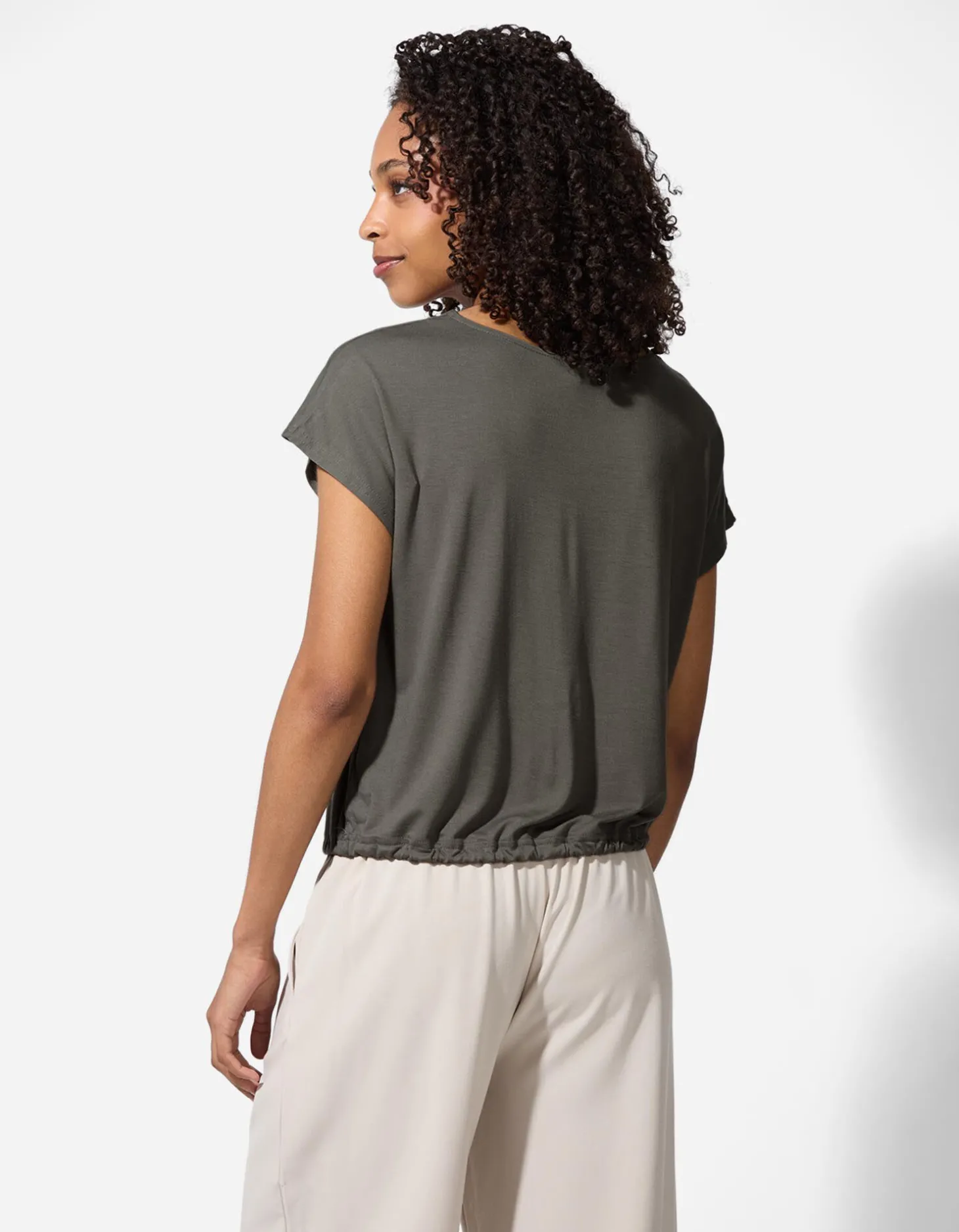 T-shirt - Effen - groen