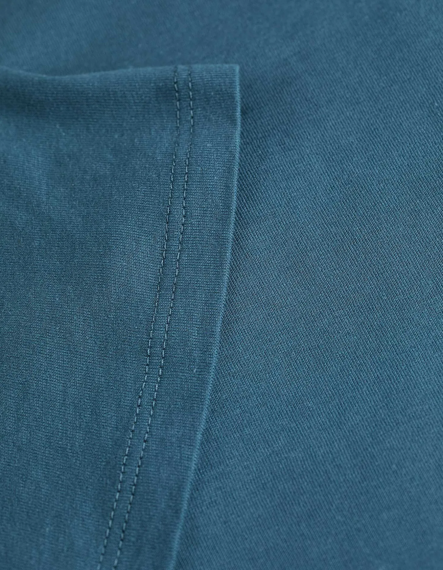 T-shirt - Effen - turkoois