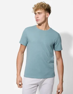 T-shirt - Effen - turkoois