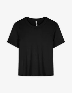 T-shirt - Effen - zwart