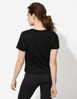 T-shirt - Effen - zwart