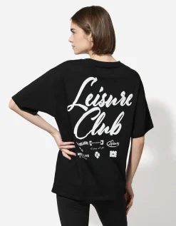 T-shirt - Effen - zwart