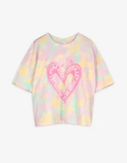 T-shirt - Gebatikt - roze