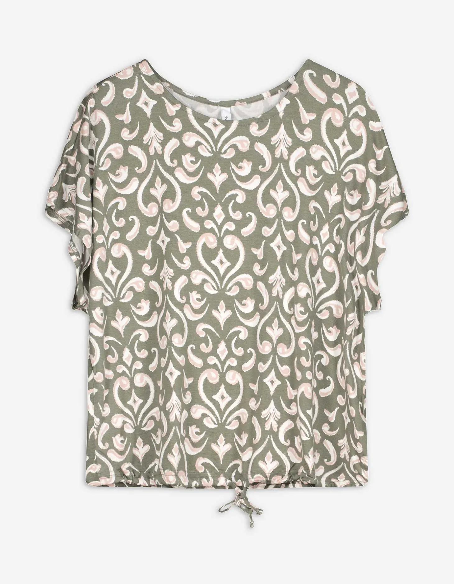 T-shirt - Geknoopt detail - groen